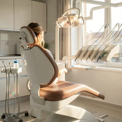 dental chair in morning light