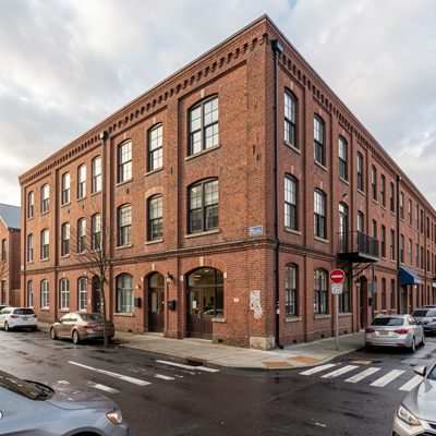 a brick warehouse converted into apartments