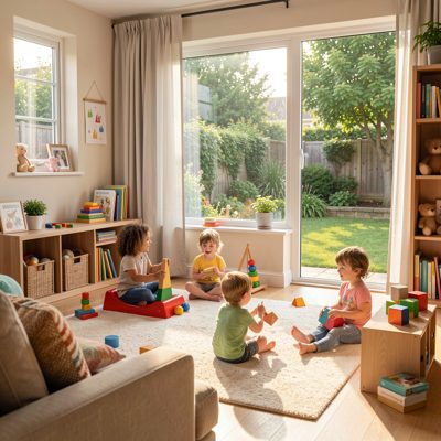 afternoon free play indoors and outdoors