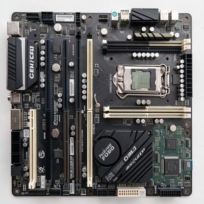 a motherboard with two of four ram slots populated