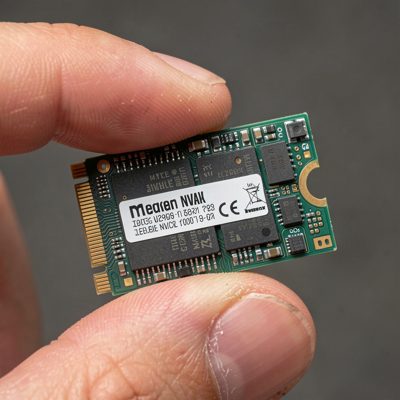 an m.2 nvme drive held between finger and thumb